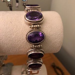 Amethyst Sterling Bracelet